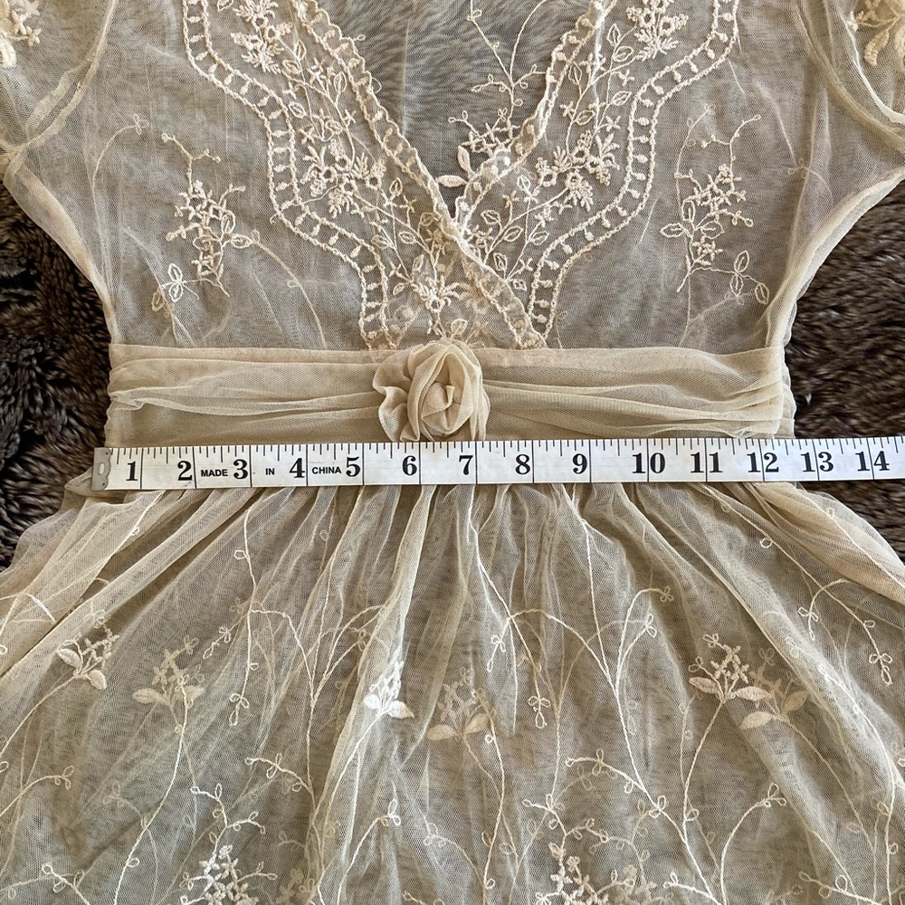 Anthropologie sheer embroider blouse. - Picture 10 of 11